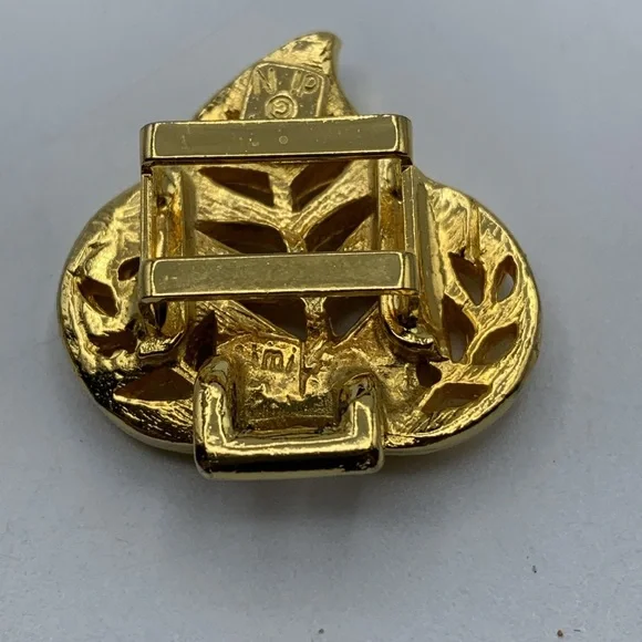 Sculptural 1979 Mimi Di N Signed Bow belt buckles